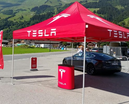 Faltzelt expotent Tesla 4x4m